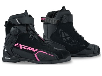Ixon Bull 2 Wasserdichte Motorradschuhe Damen (schwarz / pink)