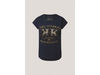 Savage Roses T-Shirt Damen (Blau)