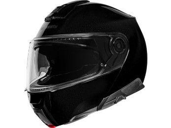 C5 Glossy Black Motorradhelm Schwarz