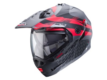 Tourmax X Sarabe Klapphelm (graumatt/schwarz/rot)