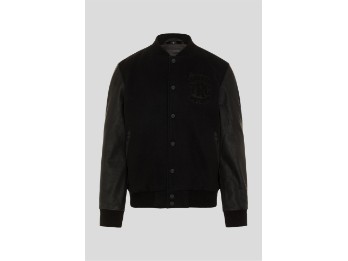 College Jacket Black Motorradjacke (Schwarz)