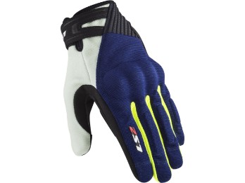 Dart II Motorradhandschuhe (Blau/Fluogelb/Schwarz)