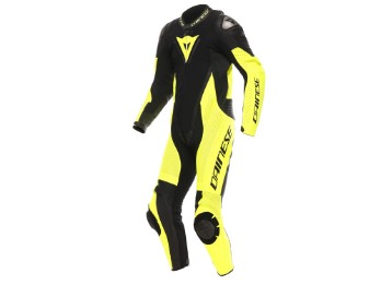 Demon Sprint einteilige Lederkombi (schwarz / fluogelb)