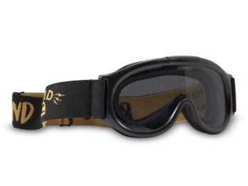 Ghost Smoke Motorradbrille (schwarz/stark getönt)