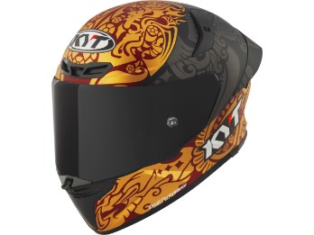 TT-Revo Enea Indonesia 2023 Motorradhelm (Schwarzmatt/Gold)