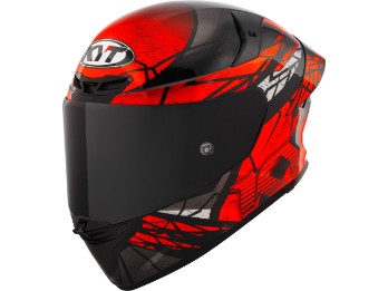 TT-Revo Combustion Motorradhelm (Rotmatt/Schwarz)
