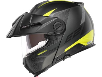 E2 Defender Yellow Adventure Klapphelm (schwarz/grau/gelb)