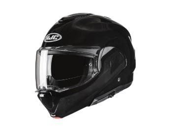 F100 Solid Motorradhelm (Schwarz)