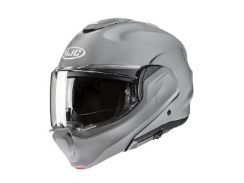 F100 Solid Motorradhelm (Grau)