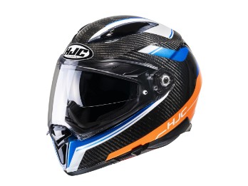 F70 Carbon Ubis Integralhelm (schwarz/blau/rot)