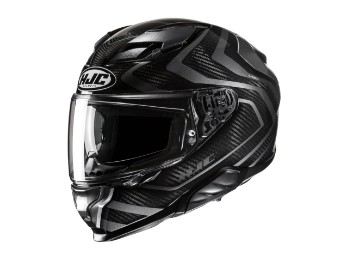 F71 Carbon Nevio MC5 Motorradhelm (Schwarz/Silber)