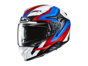 F71 Fes MC21 Motorradhelm (Weiß/Rot/Blau)
