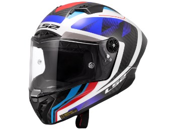 FF805 Thunder GP Aero Raute Motorradhelm (Blau/Rot/Carbon)