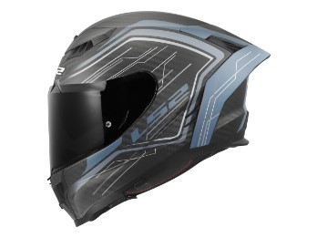 FF807 Dragon Subic Motorradhelm (Schwarzmatt/Petrol)