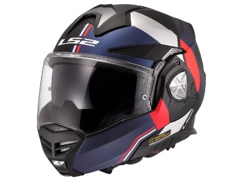 FF901 Advant X Ultra Motorradhelm (Schwarzmatt/Blau/Rot)