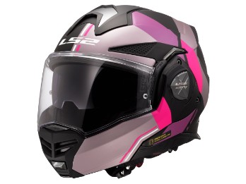 FF901 Advant X Ultra Motorradhelm (Graumatt/Lila/Pink)