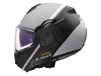 FF906 Advant Swipe Motorradhelm (Graumatt/Schwarz)