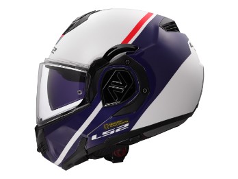 FF906 Advant Swipe Motorradhelm (Weiß/Blau/Grau)