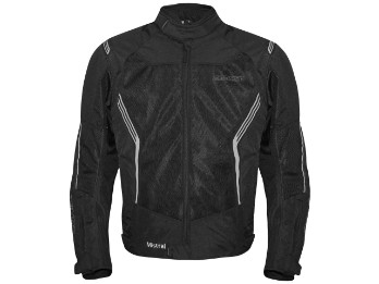 Mistral Motorrad Textiljacke Mesh-Blouson (Schwarz)