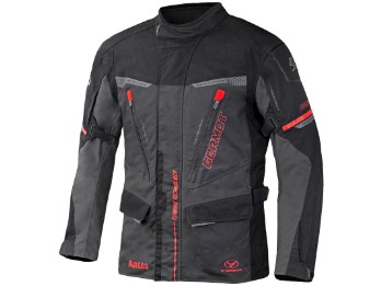 Argos Motorradjacke Herren (schwarz/anthrazit/rot)