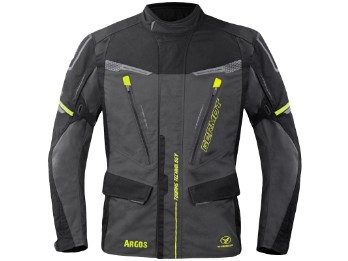 Argos Motorradjacke Herren (anthrazit/schwarz/gelb)