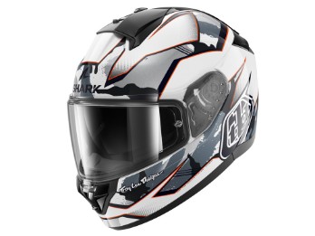 Ridill 2 Matrix Camo Integralhelm (weiß/schwarz/grau/rot)