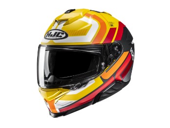 i71 Viz MC3SF Motorradhelm (Gelb/Orange/Rot/Blaumatt)