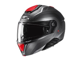 i91 Arven MC1SF Motorradhelm (Anthrazitmatt/Rot)