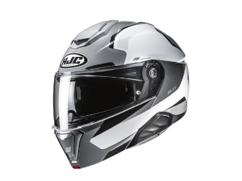 i91 Felio Motorradhelm (Grau/Weiß)
