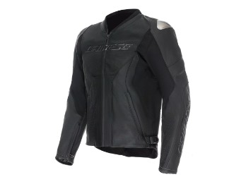 Racing 5 perforierte Motorradjacke (Schwarz)