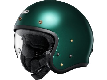 J.O2 British Green Motorradhelm (Grün)