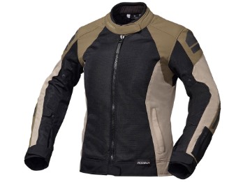 Khao Air II Motorradjacke Damen (schwarz / sand / khaki)