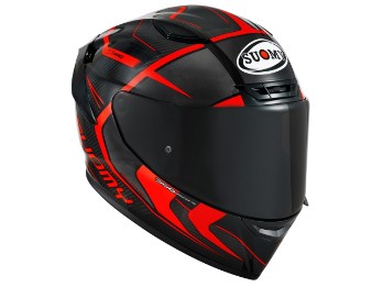 TX-Pro Carbon Advance Integralhelm (schwarz/carbon/rot)