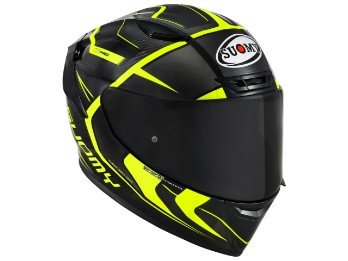 TX-Pro Carbon Advance Integralhelm (schwarz/carbon/gelb)
