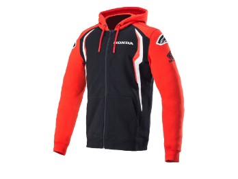 Honda Zip Hoodie Herren (rot/schwarz)
