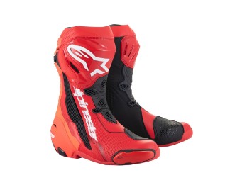Supertech-R Motorradstiefel (Rot/Weiß/Schwarz)