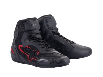 Faster 3 Rideknit Motorradschuhe Herren (schwarz/anthrazit/rot)