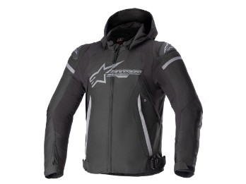 Zaca Waterproof Textiljacke (Schwarz/Grau)