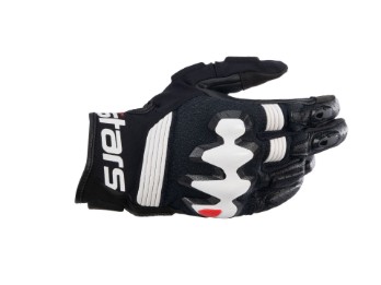 Halo Motorradhandschuhe (Schwarz/Weiß)