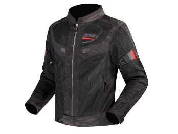 Garda Air Motorradjacke (Schwarz/Rot)