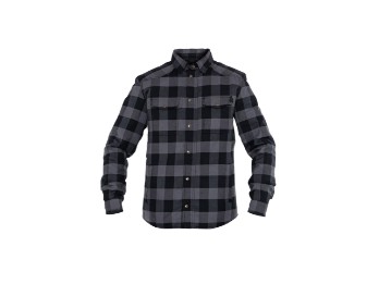 Motoshirt Hemd (Grau/Schwarz)