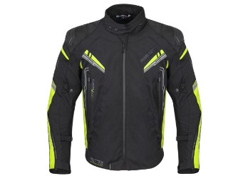 Matrix Motorradjacke (Schwarz/Gelb)