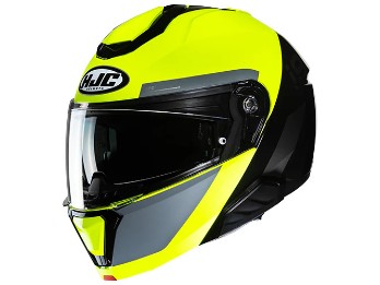i91 Klapphelm Bina MC3H (Schwarz/Neongelb)