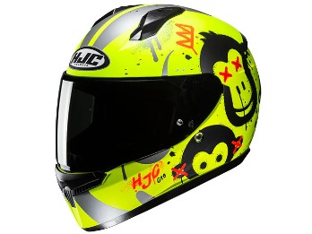 C10 Geti MC3HSF Integralhelm ( schwarz/neongelb )