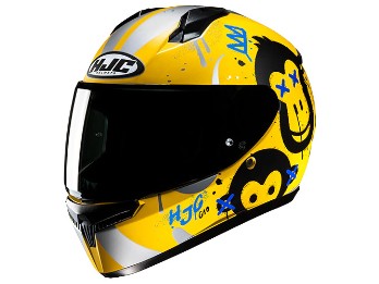C10 Geti MC3SF Integralhelm ( schwarz/gelb/blau )