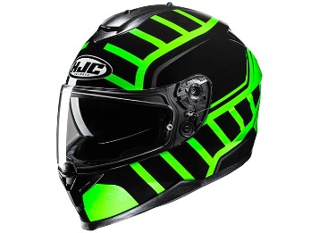 C70N Holt Integralhelm (Schwarz/Neongrün)