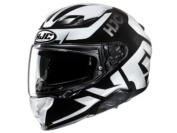 F71 BARD MC5 Integralhelm(Schwarz/Weiß)