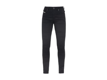 Ruby Motorradjeans Damen (Schwarz)