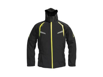 Byge XPR-Regenjacke Herren (Schwarz/Neongelb)