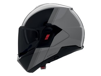 N120-1 Verniciatura Speciale Motorradhelm (Grau/Schwarz)